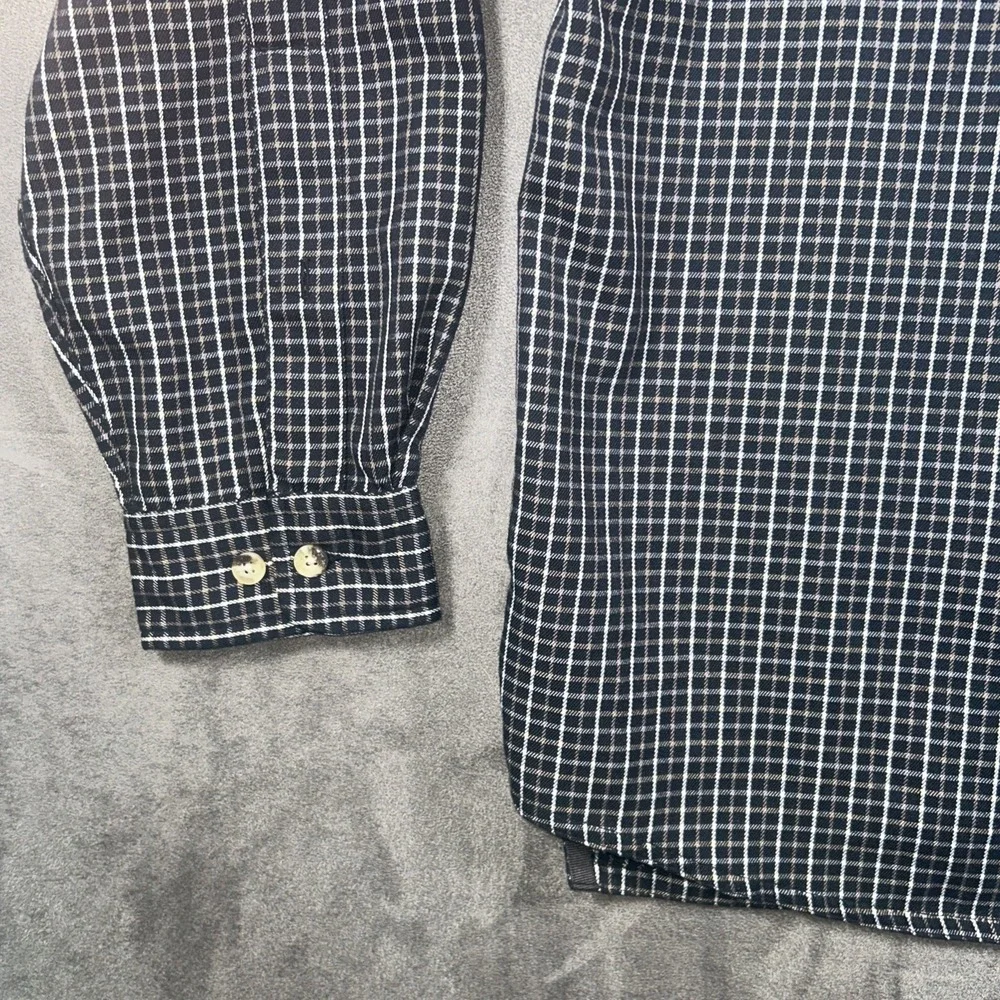 The North Face Shirt Mens M Multicolor Check Travel Hiking Zip Pocket